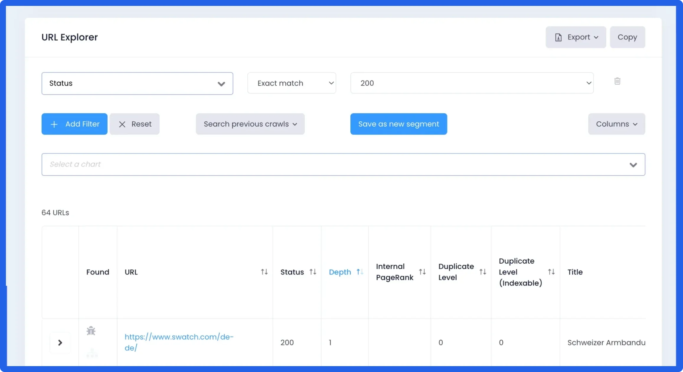 Crawl Genius Tool Dashboard