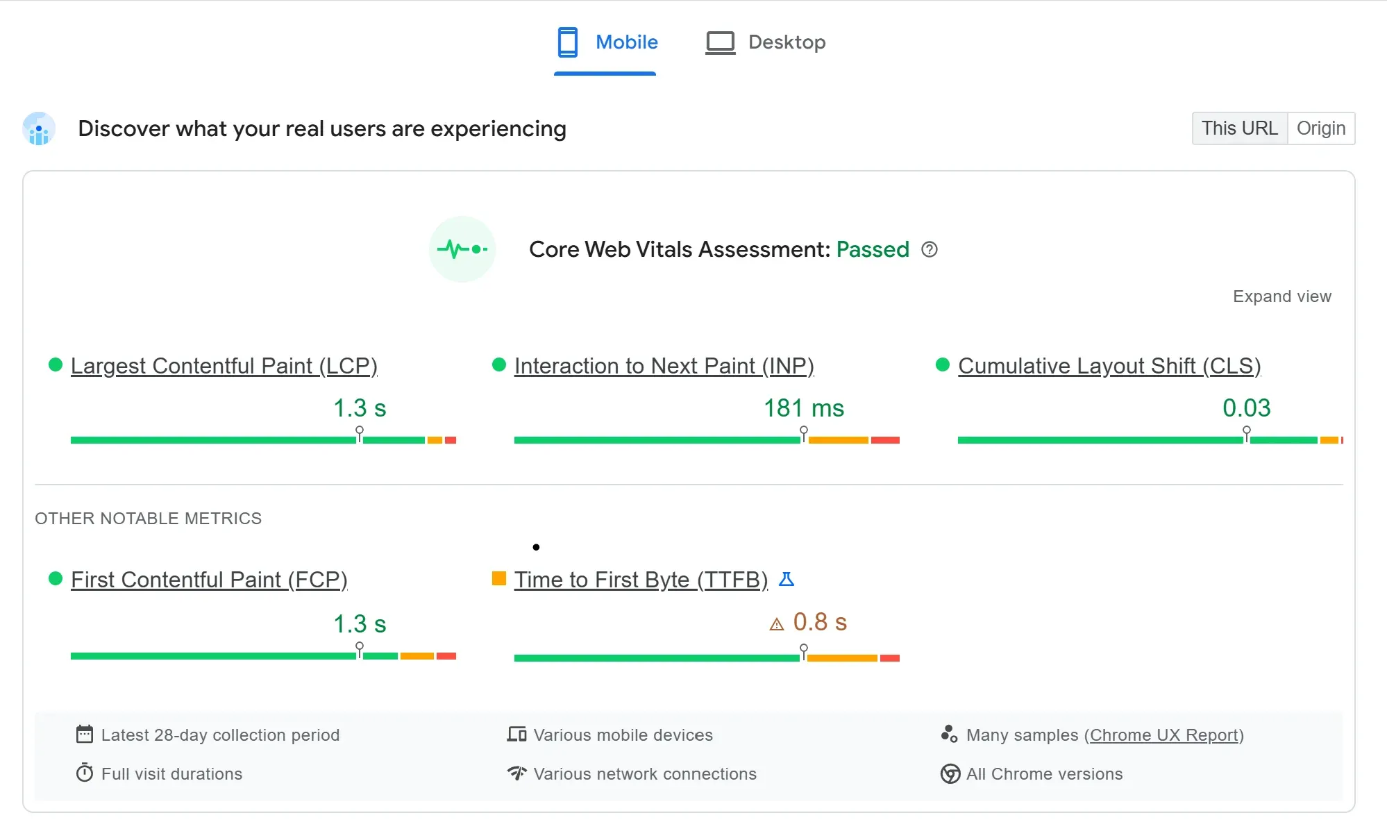 Core Web Vitals