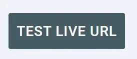 Test live URL button highlighted on google search console