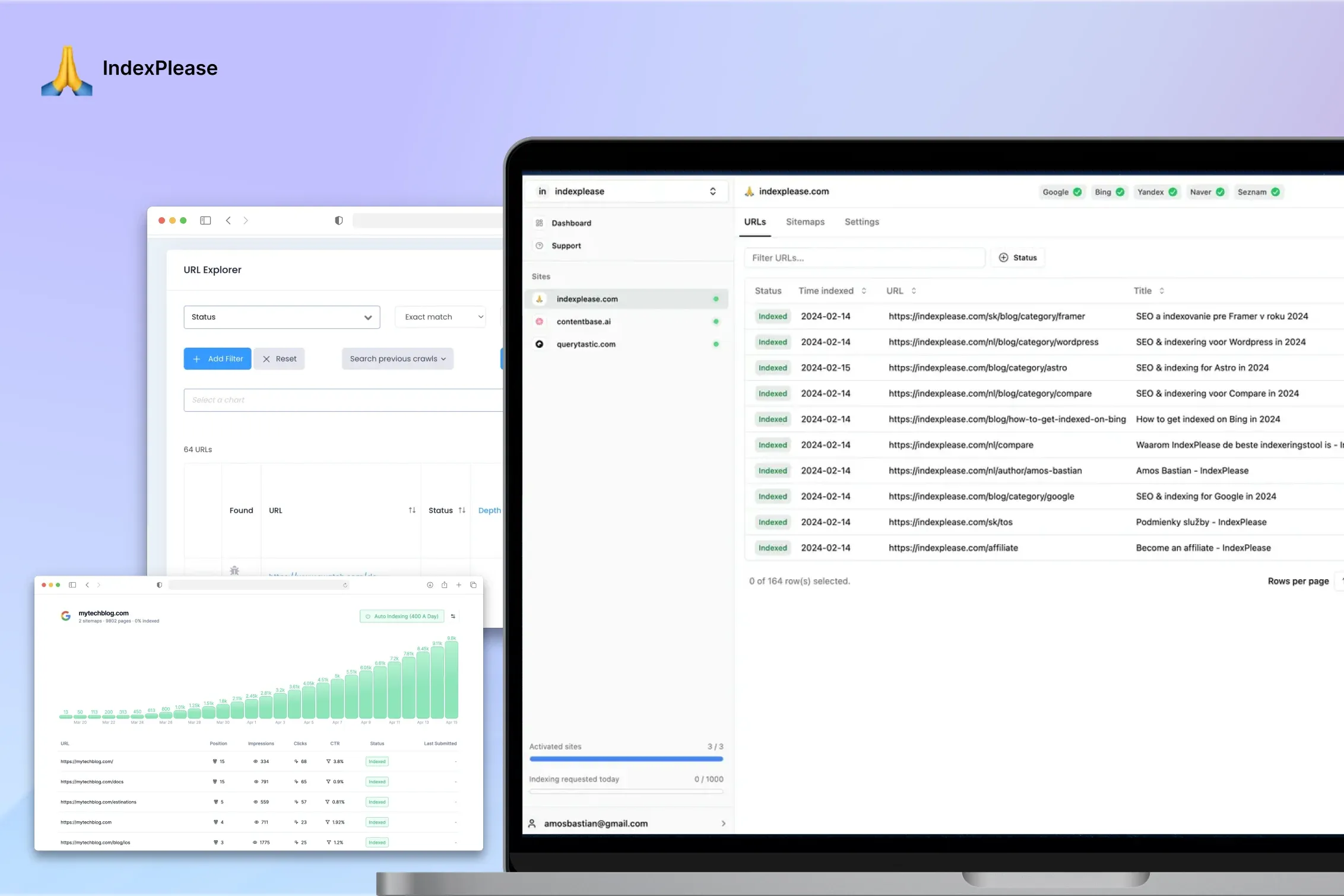 A detailed interface showcasing top automated indexing tools for 2025.